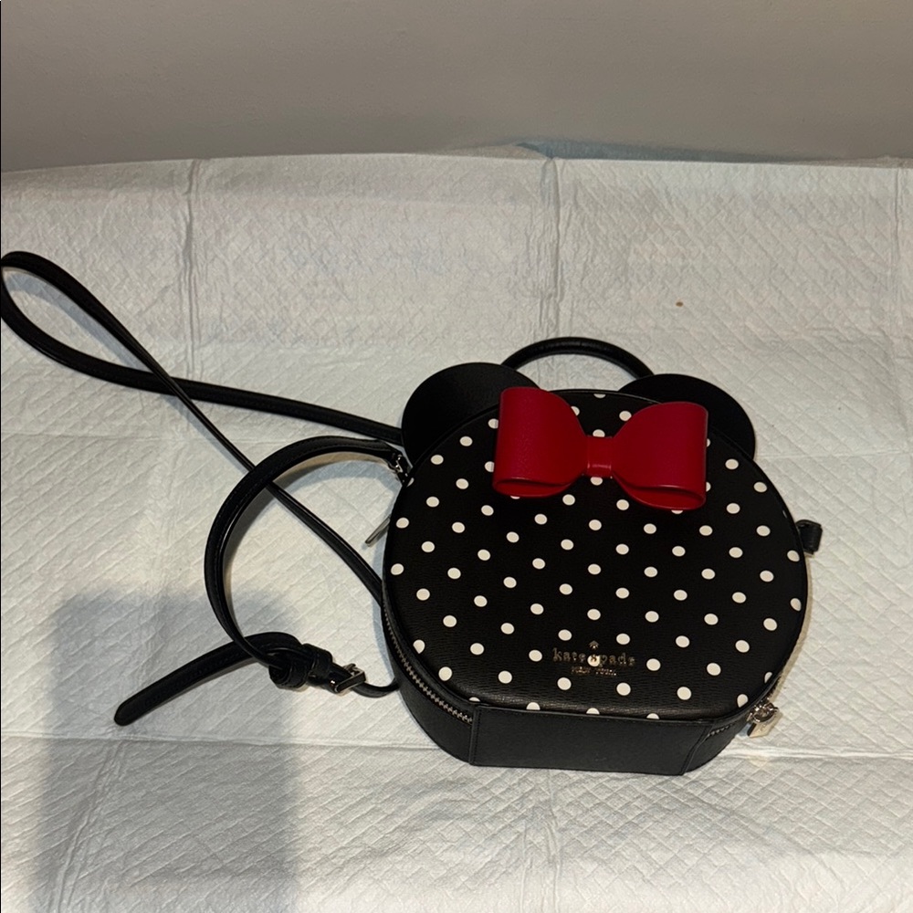 Kate Spade Black and Red Polka Dot Crossbody Bag